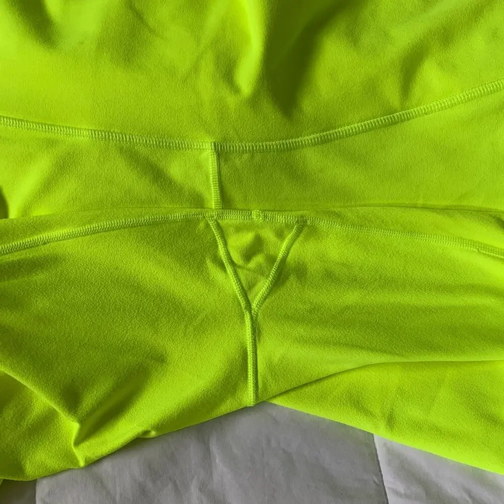 Fabletics neon yellow Power Hold On The Go High Waisted Capri leggings 2X 2XL - Picture 11 of 15